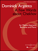Few Words About Chekhov, A Vocal Solo & Collections sheet music cover